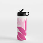 Solstice Sunset With Tropical Flowers Water Bottle Gallery Image 1