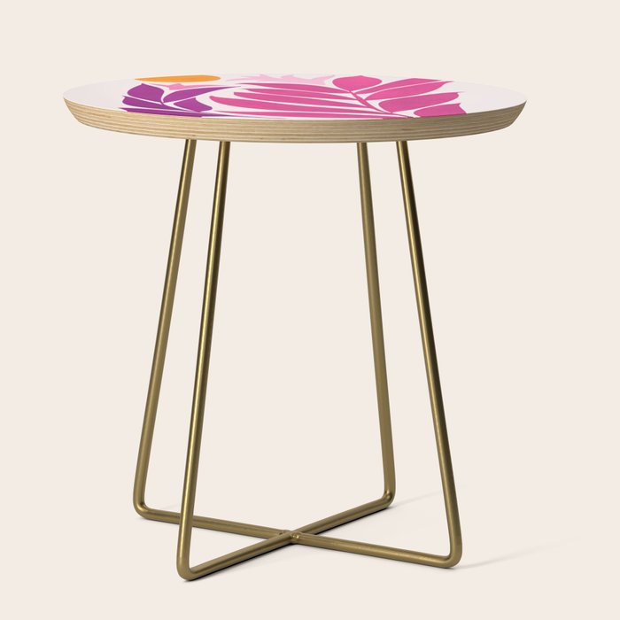 Solstice Sunset With Tropical Flowers Side Table Gallery Image 1