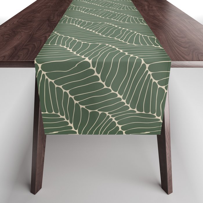 Organic Nature Green Table Runner Gallery Image 1