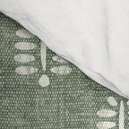 block print palm on sage Comforter Gallery Image 4