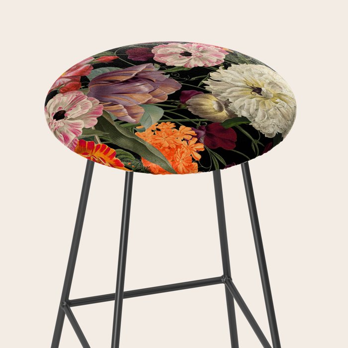 Evening Floral Harvest Vintage Art Prints Stool Gallery Image 2