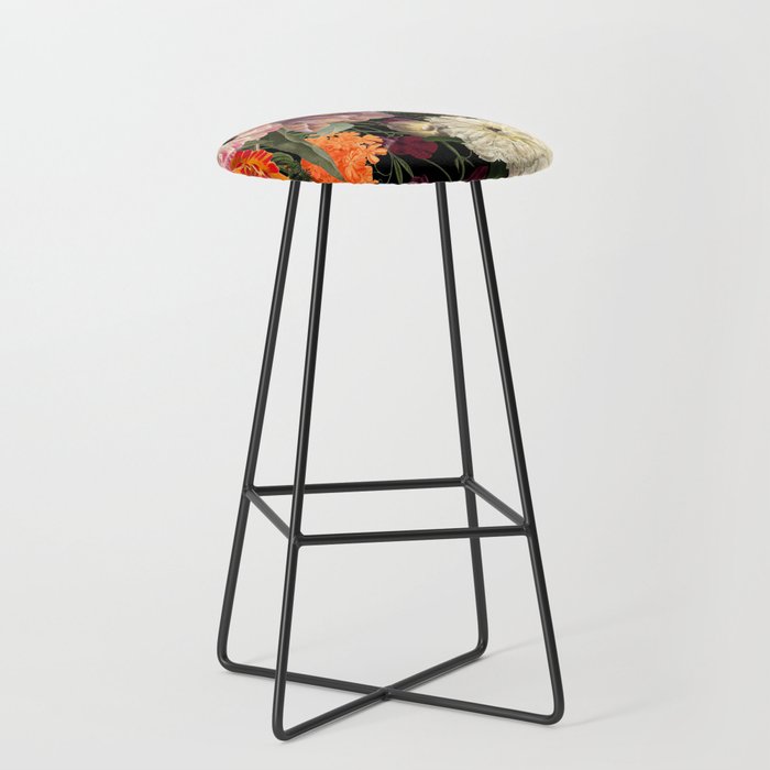 Evening Floral Harvest Vintage Art Prints Stool Gallery Image 1