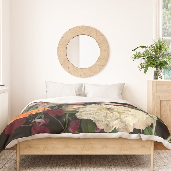 Evening Floral Harvest Vintage Art Prints Duvet Cover Gallery Image 3