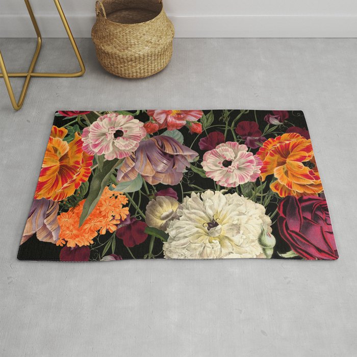 Evening Floral Harvest Vintage Art Prints Rug Gallery Image 1