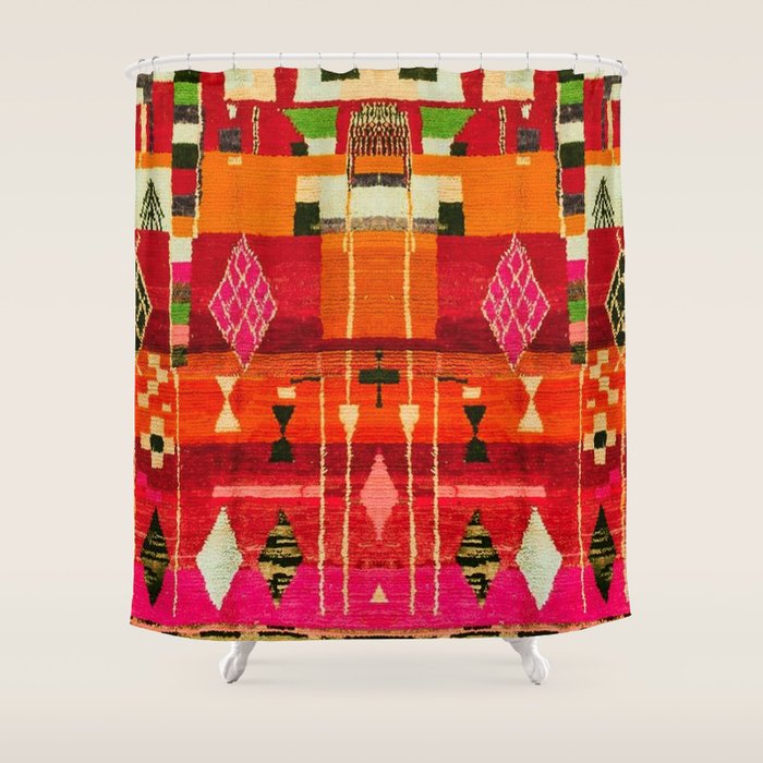 Moroccan Berber Traditional Style Shower Curtain Gallery Image 1