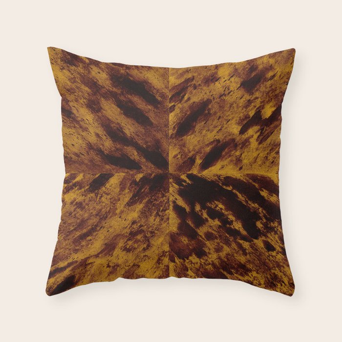 Faux Tortoiseshell 2 - Natural Throw Pillow Gallery Image 6
