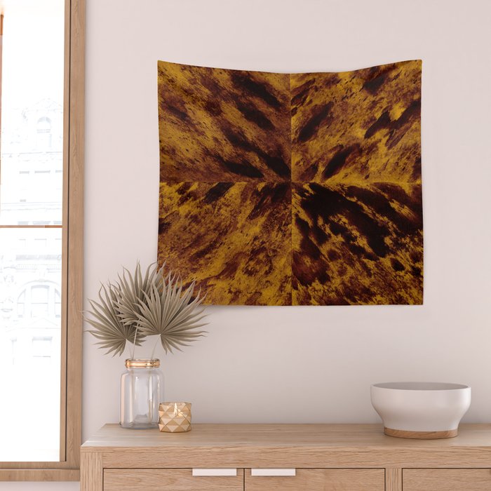 Faux Tortoiseshell 2 - Natural Wall Tapestry Gallery Image 2