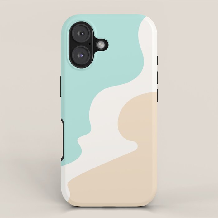 Sand and Sea Coastal Shoreline iPhone Case Gallery Image 1