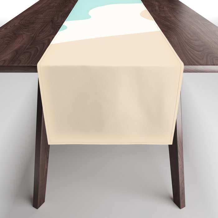 Sand and Sea Coastal Shoreline Table Runner Gallery Image 1