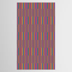 Mixed Stripes Pattern IX Retro Rainbow Tablecloth Gallery Image 2