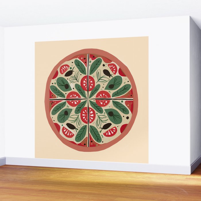 Pizza Party Wall Mural Gallery Image 2