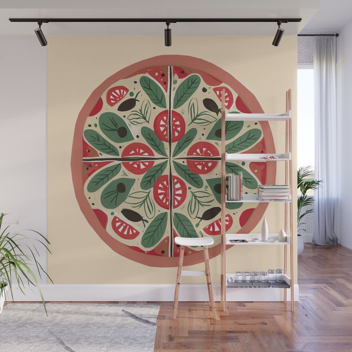 Pizza Party Wall Mural Gallery Image 1