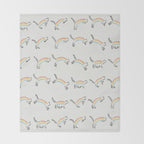Rainbow Cat Throw Blanket Gallery Image 2