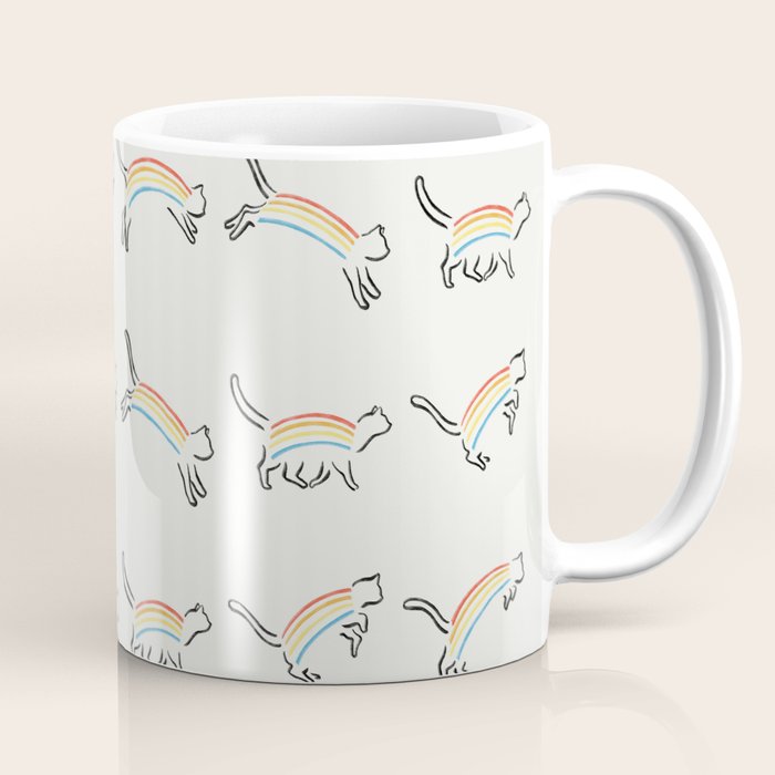 Rainbow Cat Coffee Mug Gallery Image 1