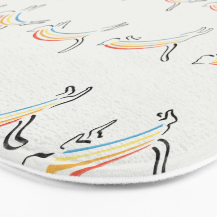 Rainbow Cat Bath Mat Gallery Image 3