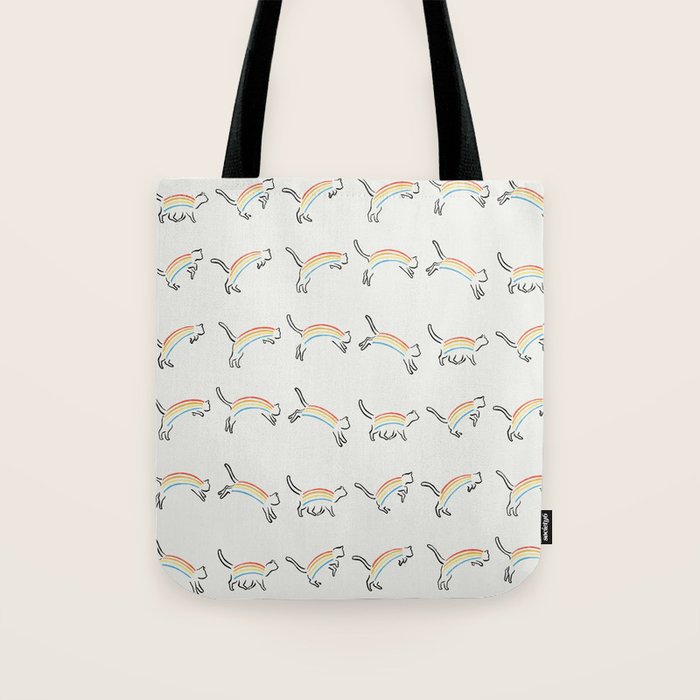 Rainbow Cat Tote Bag Gallery Image 1
