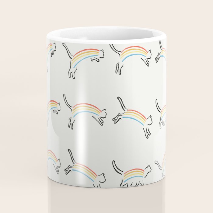 Rainbow Cat Coffee Mug Gallery Image 4