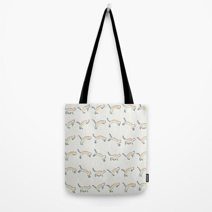 Rainbow Cat Tote Bag Gallery Image 2