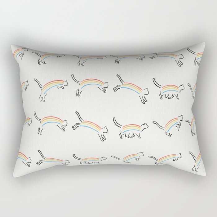 Rainbow Cat Rectangular Pillow Gallery Image 1