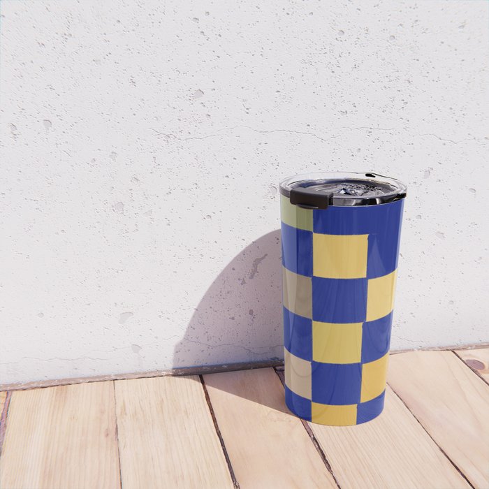 Rainbow checkerboard#1 Travel Mug Gallery Image 4