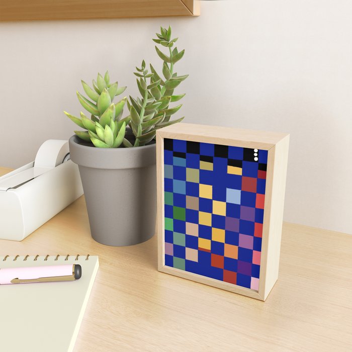 Rainbow checkerboard#1 Mini Art Print Gallery Image 2