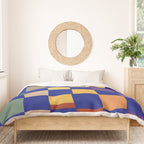 Rainbow checkerboard#1 Duvet Cover Gallery Image 3
