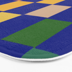 Rainbow checkerboard#1 Bath Mat Gallery Image 3