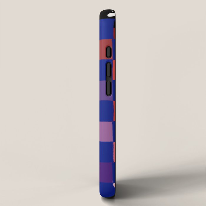 Rainbow checkerboard#1 iPhone Case Gallery Image 2