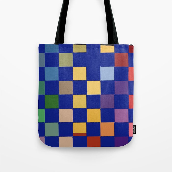Rainbow checkerboard#1 Tote Bag Gallery Image 1