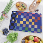 Rainbow checkerboard#1 Cutting Board Gallery Image 2