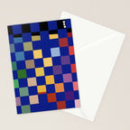 Rainbow checkerboard#1 Stationery Card Gallery Image 2