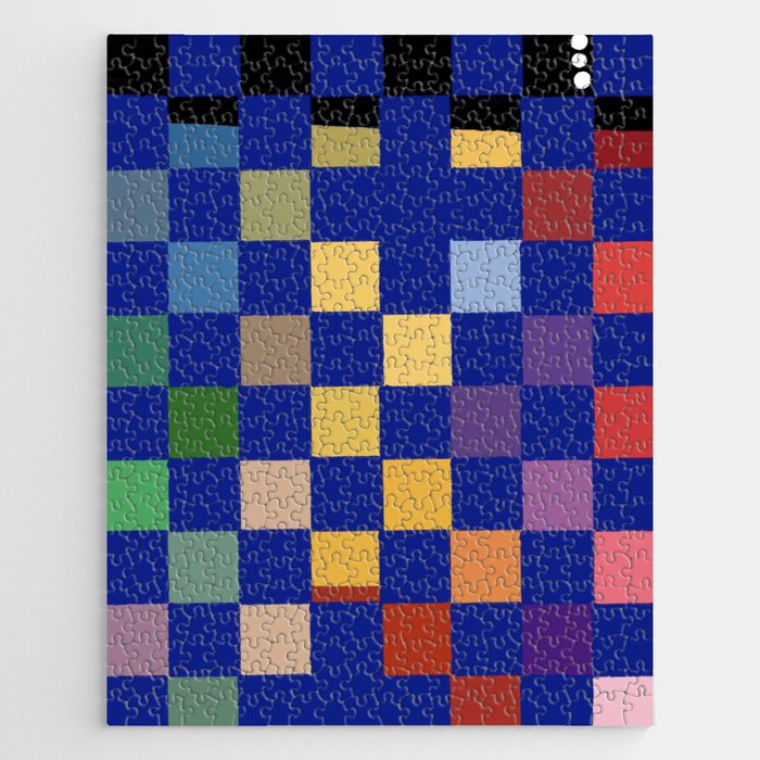 Rainbow checkerboard#1 Jigsaw Puzzle Gallery Image 1