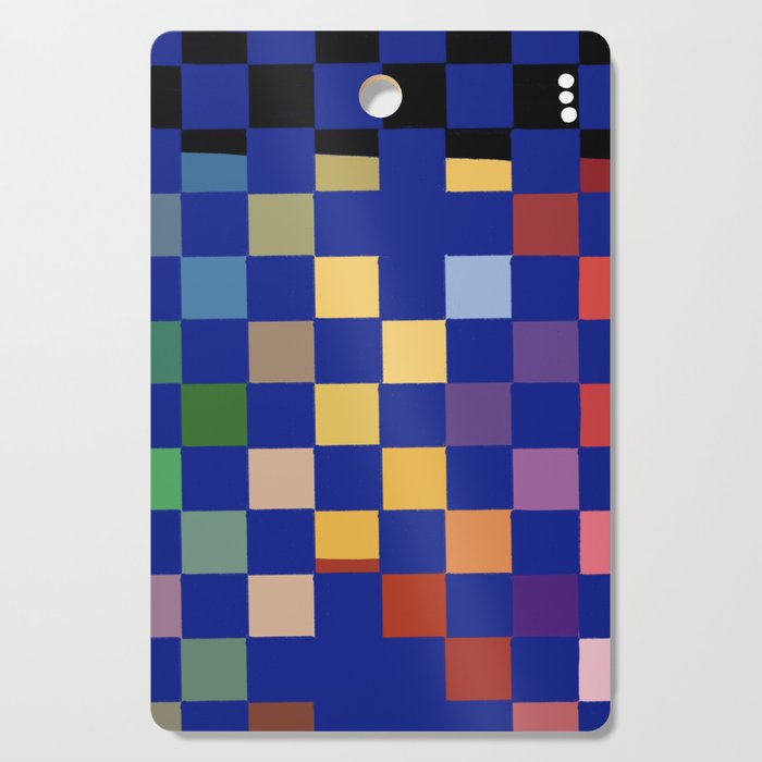 Rainbow checkerboard#1 Cutting Board Gallery Image 1