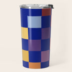 Rainbow checkerboard#1 Travel Mug Gallery Image 2