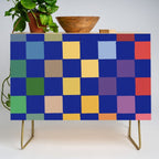 Rainbow checkerboard#1 Credenza Gallery Image 1