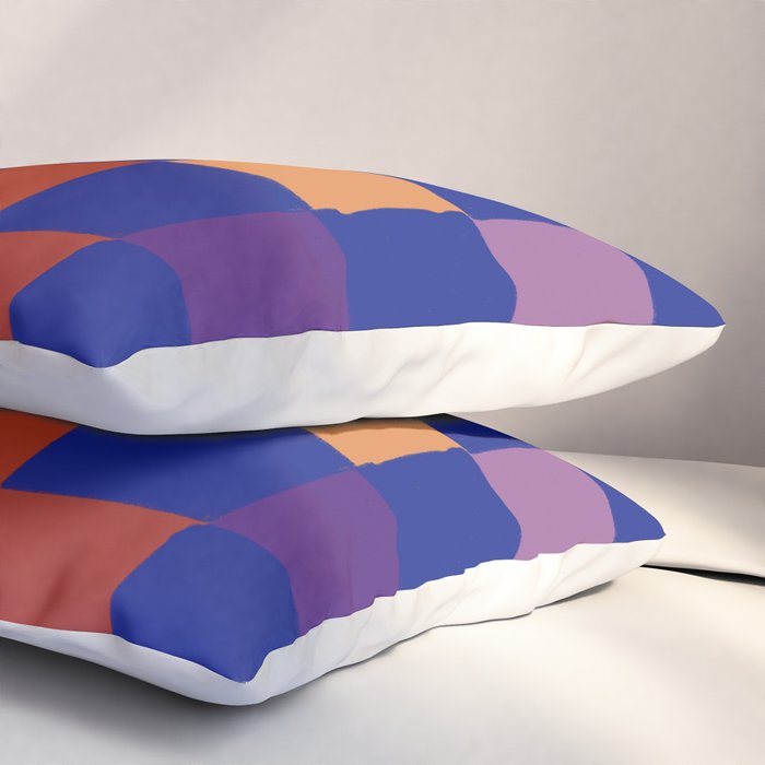 Rainbow checkerboard#1 Pillow Sham Gallery Image 3