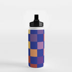 Rainbow checkerboard#1 Water Bottle Gallery Image 2