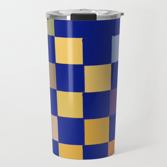 Rainbow checkerboard#1 Travel Mug Gallery Image 1