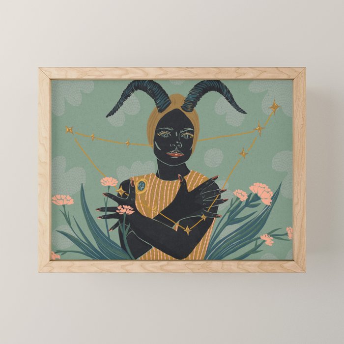 The Horned Earth Queen Mini Art Print Gallery Image 1