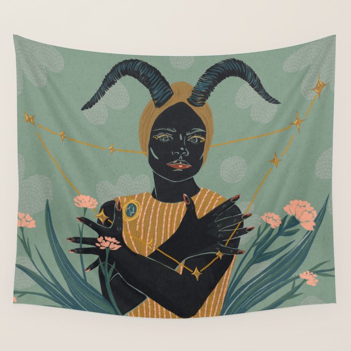 The Horned Earth Queen Wall Tapestry Gallery Image 1