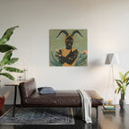 The Horned Earth Queen Wood Wall Art Gallery Image 2