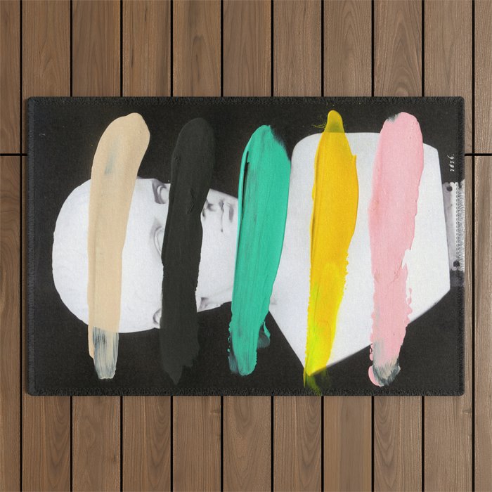 Untitled (Finger Paint 1) Outdoor Rug Gallery Image 1