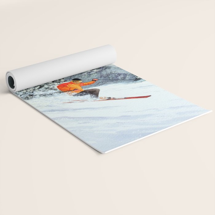 Skiing The Clear Leader Yoga Mat Gallery Image 2