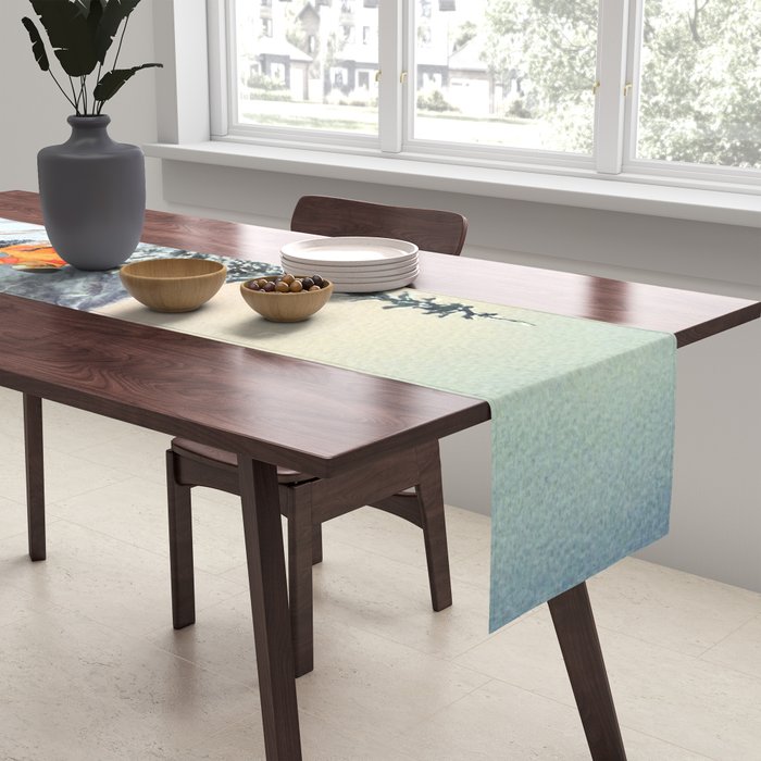 Skiing The Clear Leader Table Runner Gallery Image 2