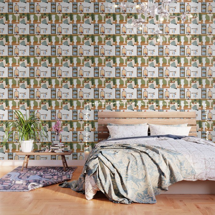bohemian bathroom Wallpaper Gallery Image 1