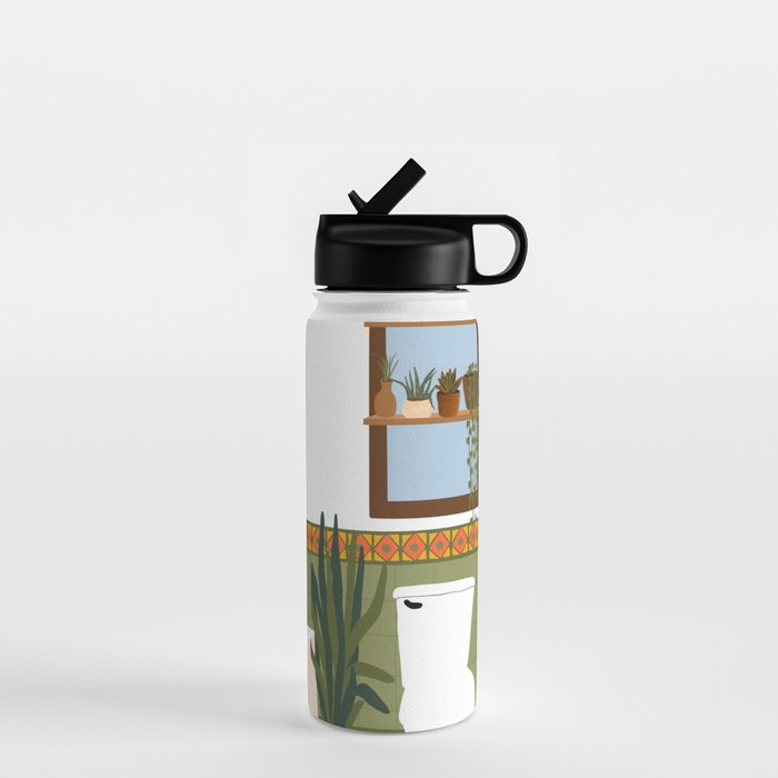 bohemian bathroom Water Bottle Gallery Image 1