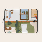 bohemian bathroom Laptop Sleeve Gallery Image 1
