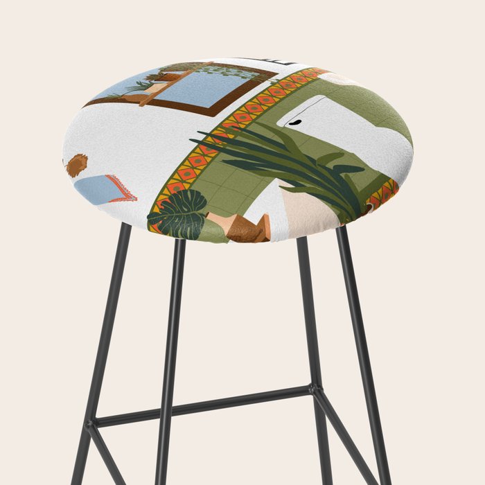 bohemian bathroom Stool Gallery Image 2