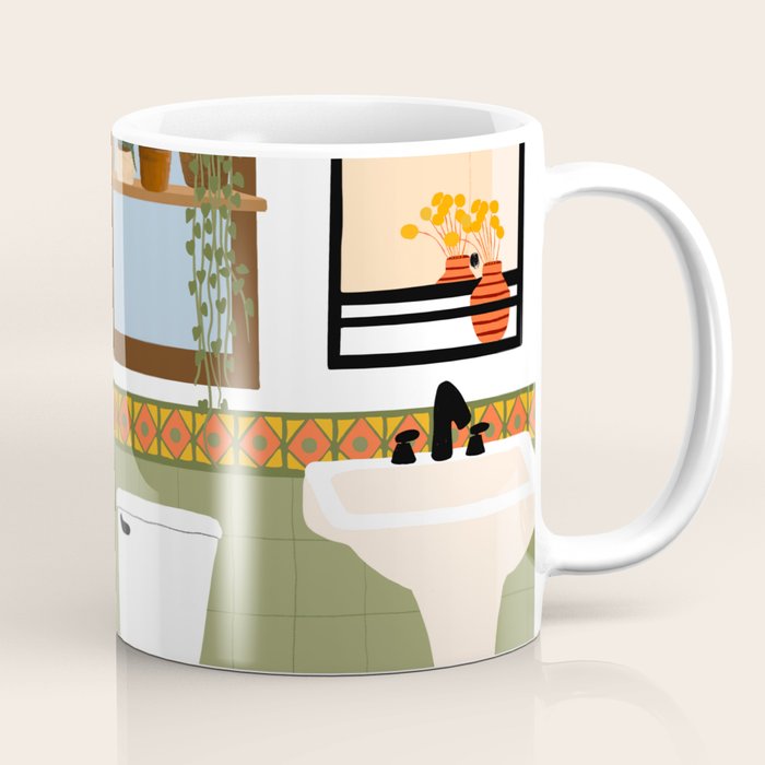 bohemian bathroom Coffee Mug Gallery Image 1