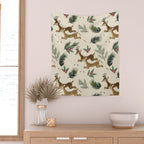 winter deer // repeat pattern Wall Tapestry Gallery Image 2